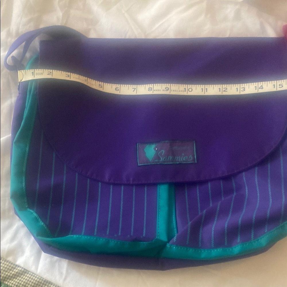 Vintage Samsonite Purple and Teal Bag